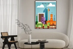 Plakat: Ilustrowana pocztówka z berlinem