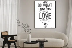 Plakat: Inspirująca romantyczna cytat. typograficzny plakat lub karty