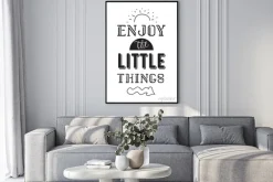 Plakat: Inspirująca romantyczna cytat. typograficzny plakat lub karty