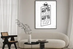 Plakat: Inspirujący cytat w ramce na tle grungy. ilustracji wektorowych.