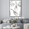 Plakat: Instrumenty muzyczne w stylu szkicu