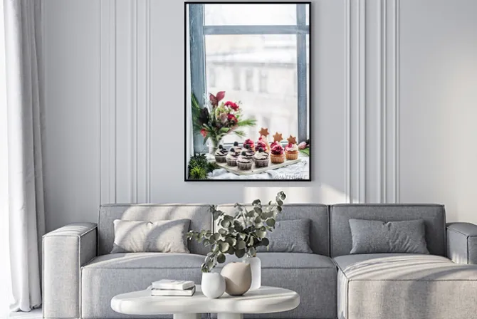 Plakat: Jagodowe babeczki