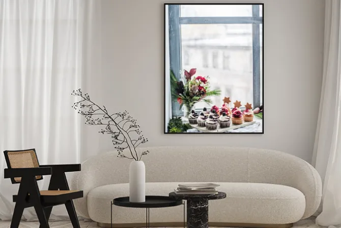 Plakat: Jagodowe babeczki