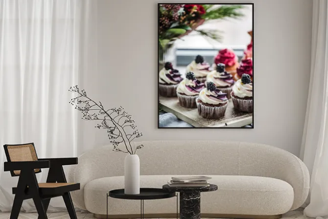 Plakat: Jagodowe babeczki