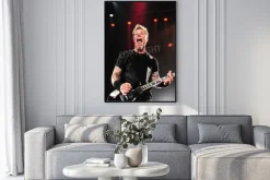 Plakat: James hetfield na koncercie
