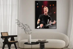 Plakat: James hetfield na koncercie