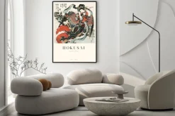 Plakat: Japońska kobieta autorstwa hokusai