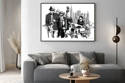 Plakat: Jazz band w nowym jorku