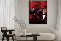 Plakat: Jazzowy zespół na ilustracji