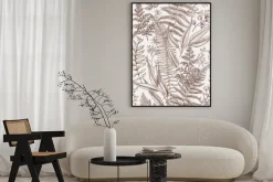 Plakat: Jednolite kwiatowy wzór w stylu vintage.