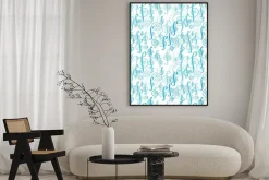 Plakat: Jednolite wzór z muzyki klucz wiolinowy.