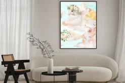 Plakat: Jednorożce wśród chmur