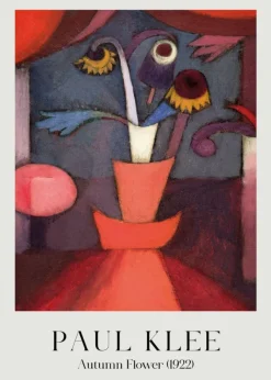 Plakat: Jesienny kwiat reprodukcja paul klee