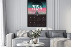 Plakat: Kalendarz 2024 kosmos
