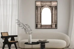 Plakat: Kamienny portal z kolumnami