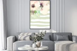 Plakat: Kartkę z życzeniami z kwiatami. pastelowych kolorach. wykonany