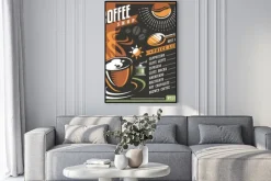 Plakat: Kawiarnia menu szablon kreacji