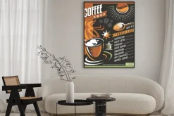 Plakat: Kawiarnia menu szablon kreacji