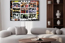 Plakat: Kirziguistan - około 2001 kolekcja znaczków wydrukowanych w kirziguistan