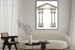 Plakat: Klasyczny korynckie kolumny arch.