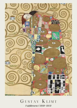 Plakat: Kochankowie reprodukcja gustav klimt