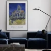 Plakat: Kościół w auvers malunek vincenta van gogha