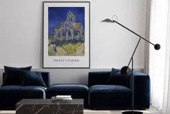 Plakat: Kościół w auvers malunek vincenta van gogha
