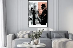 Plakat: Kolaż z muzykami jazzowymi