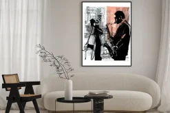 Plakat: Kolaż z muzykami jazzowymi