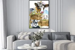 Plakat: Kolekcja zwierząt hodowlanych.