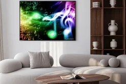 Plakat: Kolor muzyka w tle