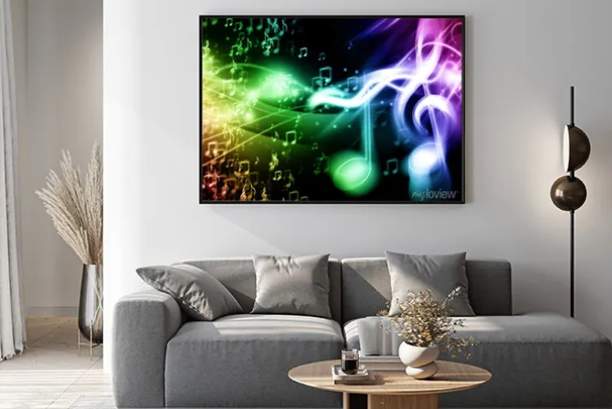 Plakat: Kolor muzyka w tle