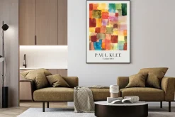 Plakat: Kolorowa abstrakcja reprodukcja paul klee