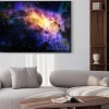Plakat: Kolorowa mgławica w przestrzeni kosmicznej