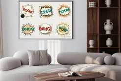 Plakat: Komiks mowy bubble.