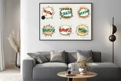 Plakat: Komiks mowy bubble.