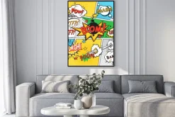 Plakat: Komiks zestaw tła