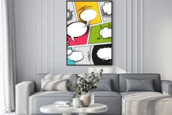 Plakat: Komiksów dymki strip