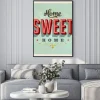 Plakat: Kompozycja z napisem home sweet home