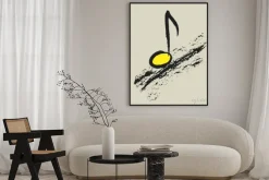 Plakat: Koncepcja muzyka nuta, projektowanie logo