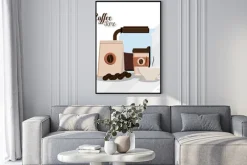 Plakat: Konstrukcja czas kawy