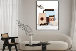 Plakat: Konstrukcja czas kawy