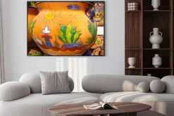 Plakat: Konstrukcja desert vista na meksykańskiej ceramiki