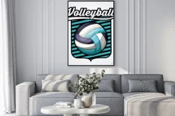 Plakat: Konstrukcja liga siatkówki