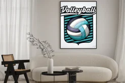 Plakat: Konstrukcja liga siatkówki