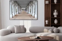 Plakat: Korytarz z kolumnami