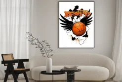Plakat: Koszykówka obraz graffiti