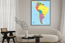 Plakat: Kraje ameryki południowej