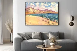 Plakat: Krajobraz. akwarela