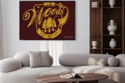 Plakat: Krok w lesie